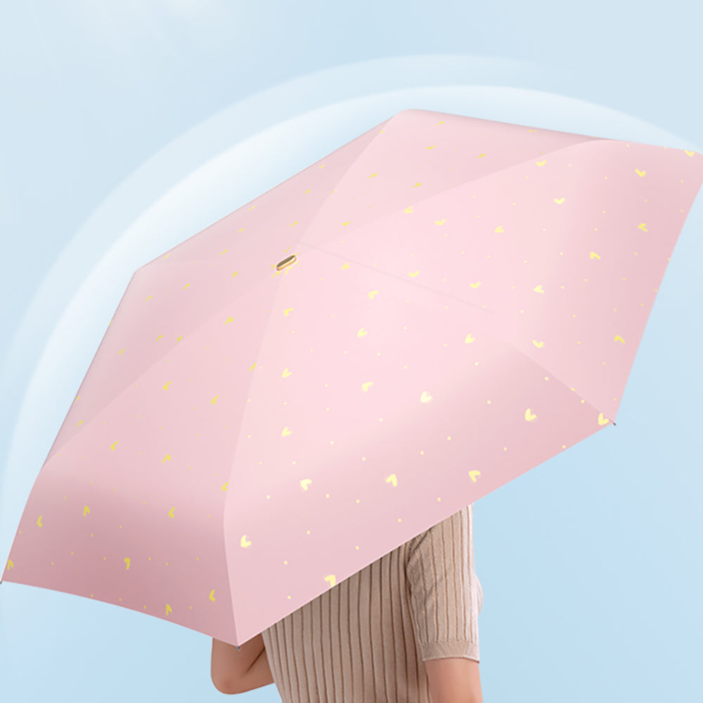 Q2051007  휴대용 양산커버 플라워 자외선차단 우산 접이식