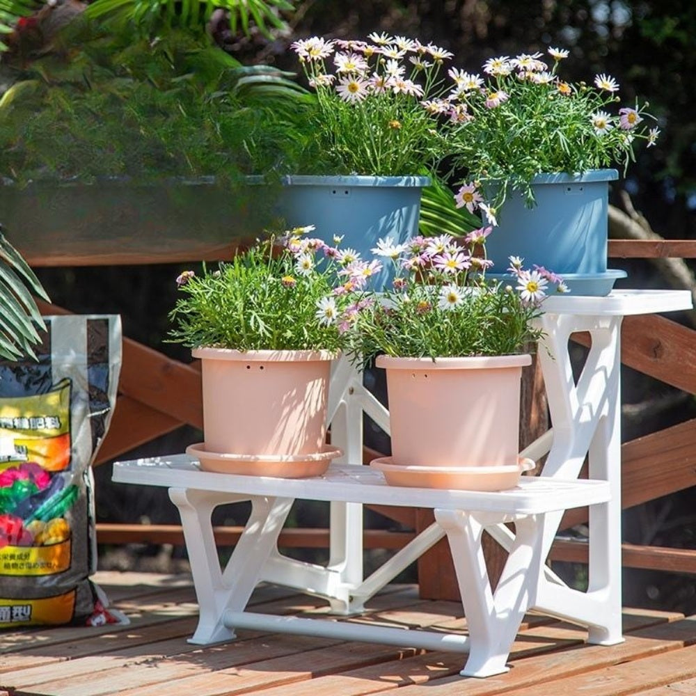 베란다꾸미기 다육이 선반 꽃 거치대 인테리어 화분 받침대 진열대  BY3041107