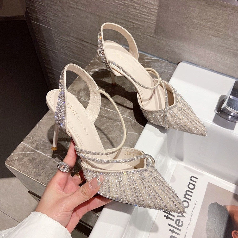 슬링백 블링블링 신부 하객 여름 구두 샌들  하이힐  WB3041214
