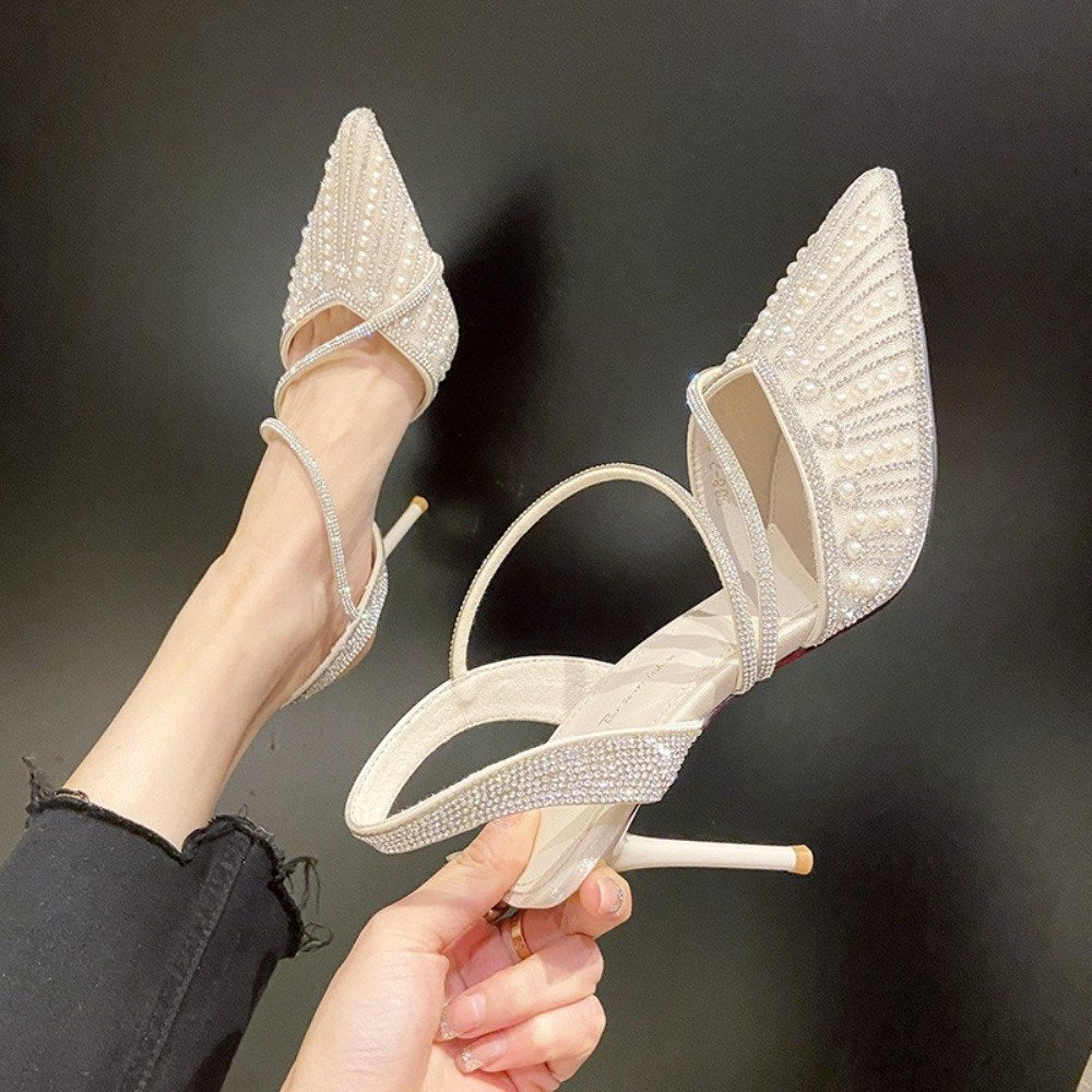 슬링백 블링블링 신부 하객 여름 구두 샌들  하이힐  WB3041214