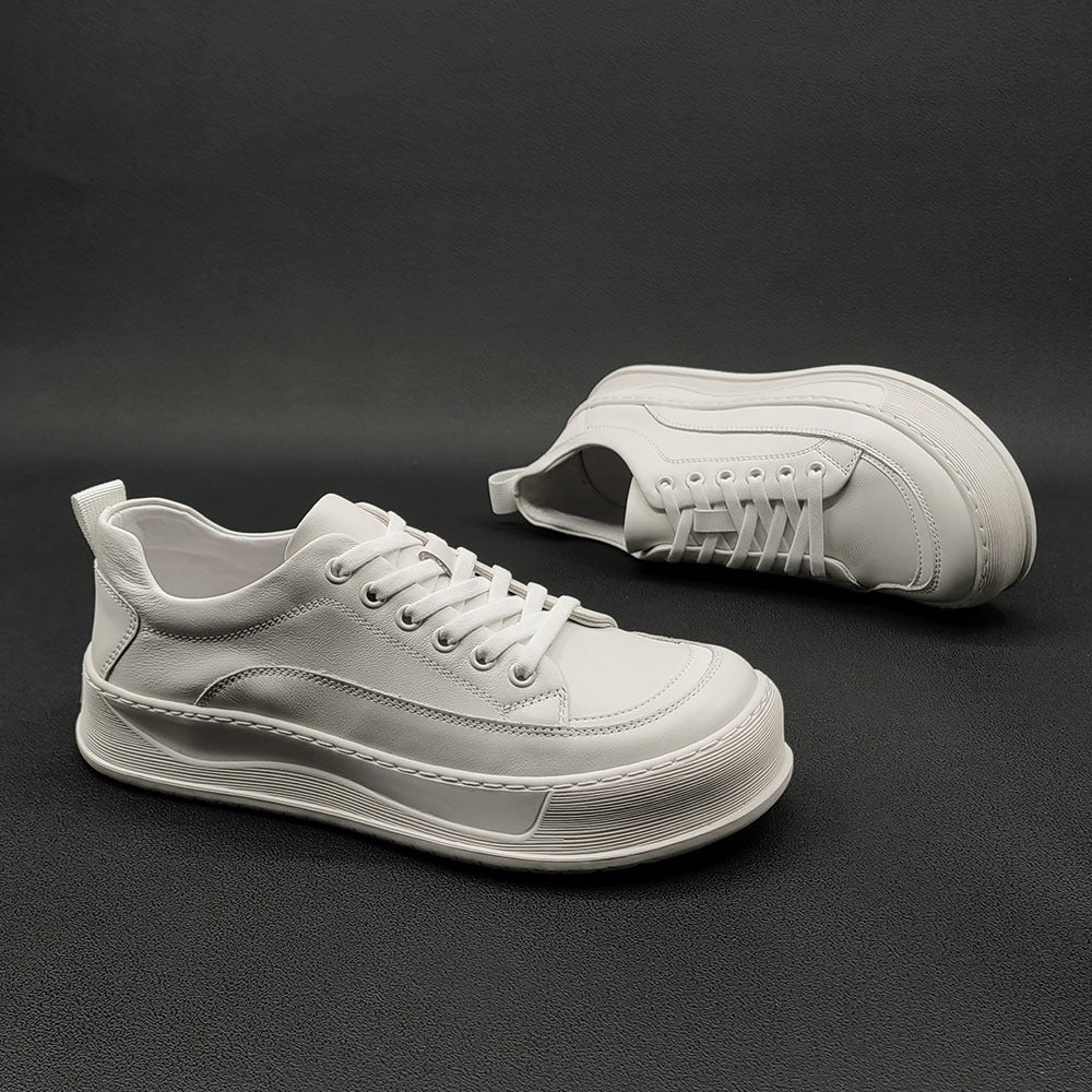 구두같은 운동화 볼넓은 남자 캐주얼 스니커즈 컴포트화 푹신 단화 키높이 BQ3042417