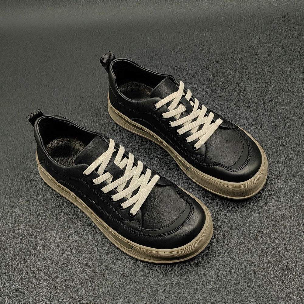 구두같은 운동화 볼넓은 남자 캐주얼 스니커즈 컴포트화 푹신 단화 키높이 BQ3042417