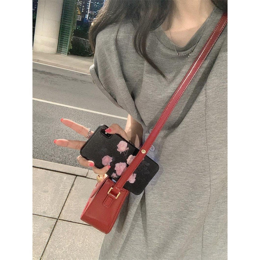 캐주얼 원피스 롱 간편외출 홈웨어 키큰여자 옆트임 루즈핏 반팔 BQ3042801