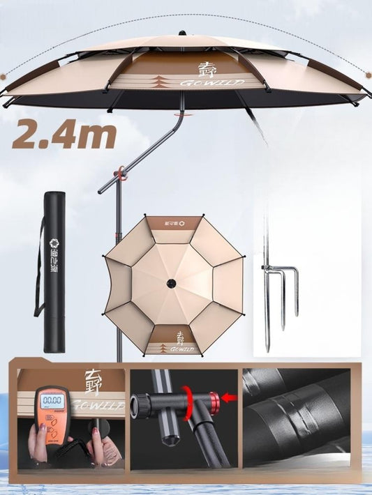 낚시파라솔 우산 텐트 캠핑 해수욕장 각도기 옥상그늘막 비치 낚시 우산 WY3062712