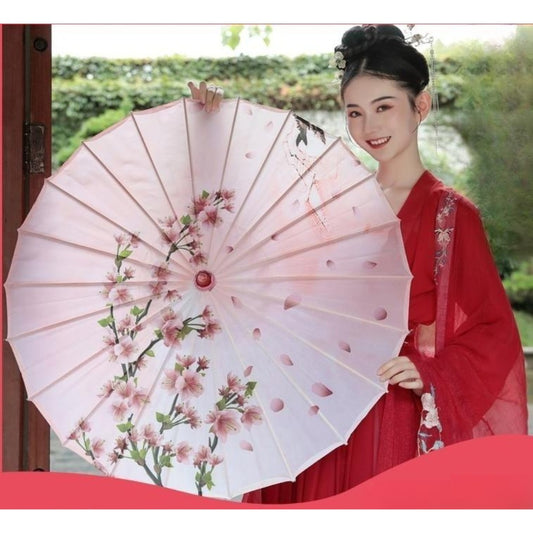 중국풍 예쁜 장우산 기름종이 무대 소품 수제작  고풍 우산 WX3072009
