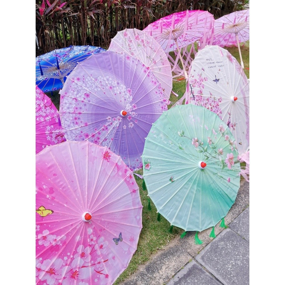 복고 문예 클래식 장우산 동양화 기름종이 중국풍  고풍 우산 WX3072008