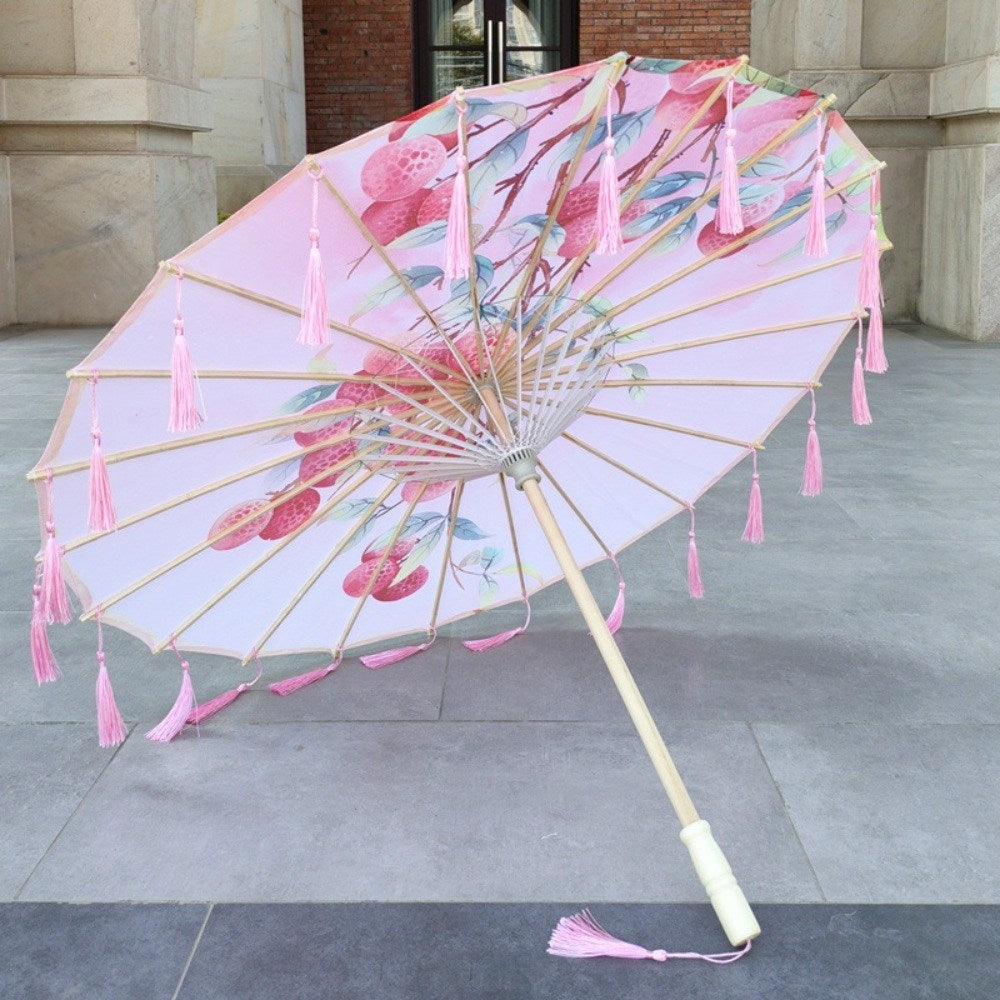 동양화 중국풍 기름종이 클래식 장우산 무대 공연 소품 고풍 우산 WX3072005