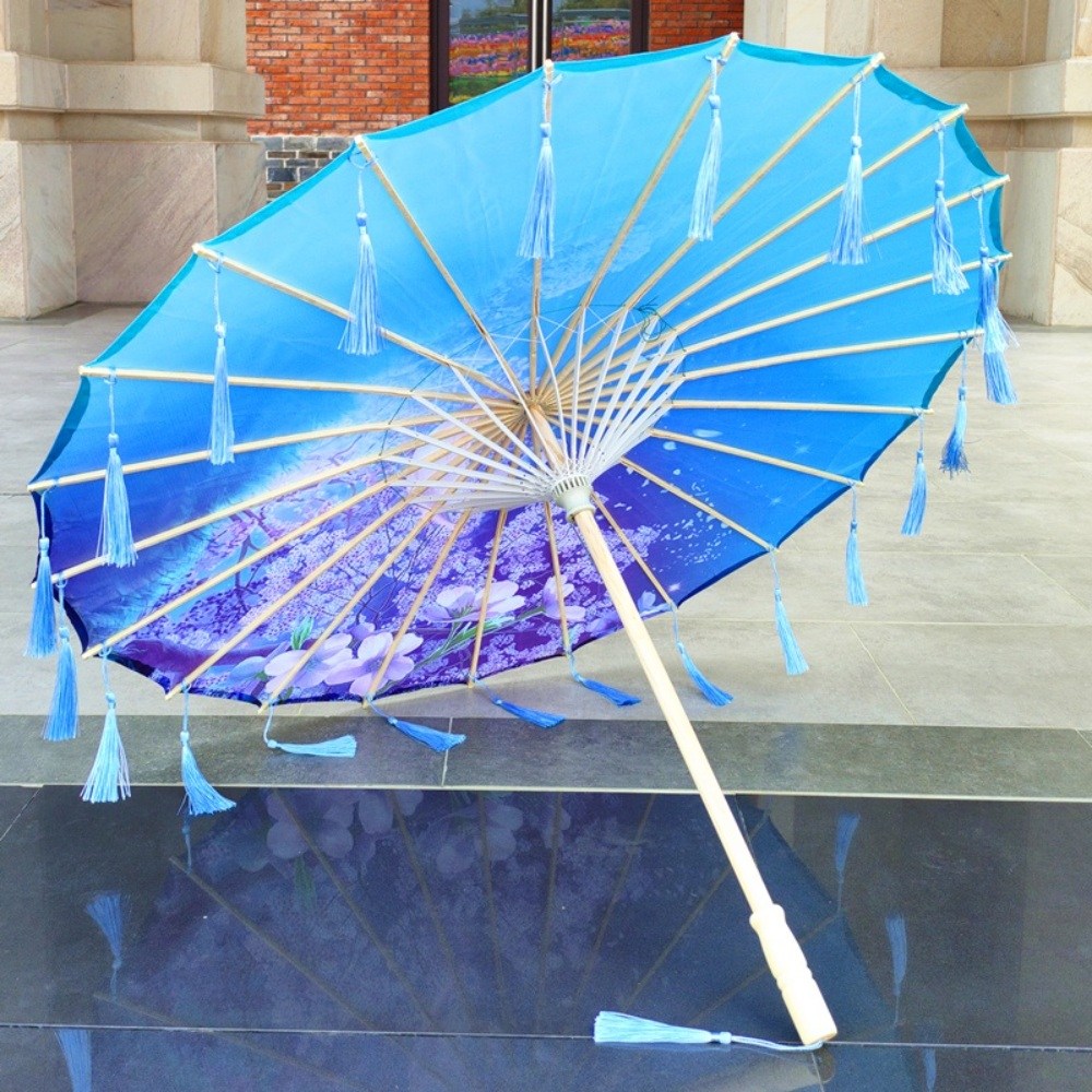 동양화 중국풍 기름종이 클래식 장우산 무대 공연 소품 고풍 우산 WX3072005