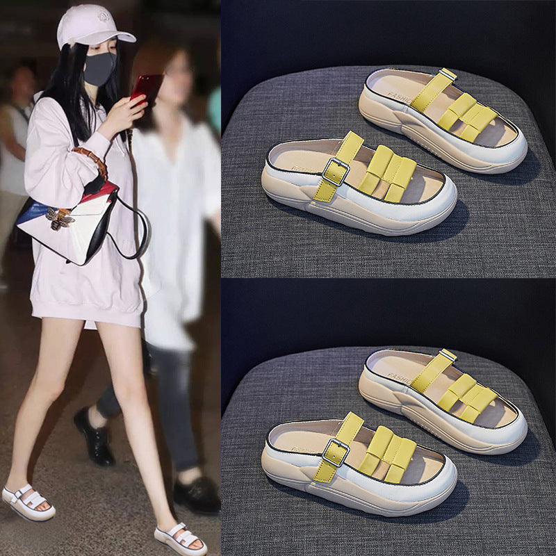 여성스니커즈 발볼넓은운동화 편한워킹화 샌들 광폭 미끄럼방지  직템 Q3080510
