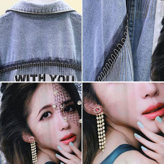 가을 신상 복고풍 숏재킷 버튼업 캐쥬얼 유럽풍 데님 쟈켓 BW3083106