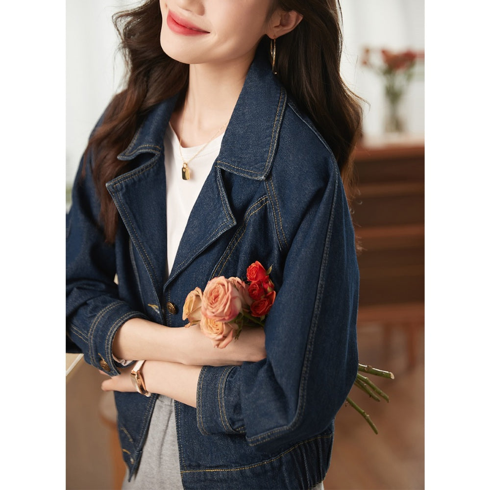 루즈핏 복고풍 숏 롱 가을 신상 재킷 재킷 코디 청재킷  BW3090614