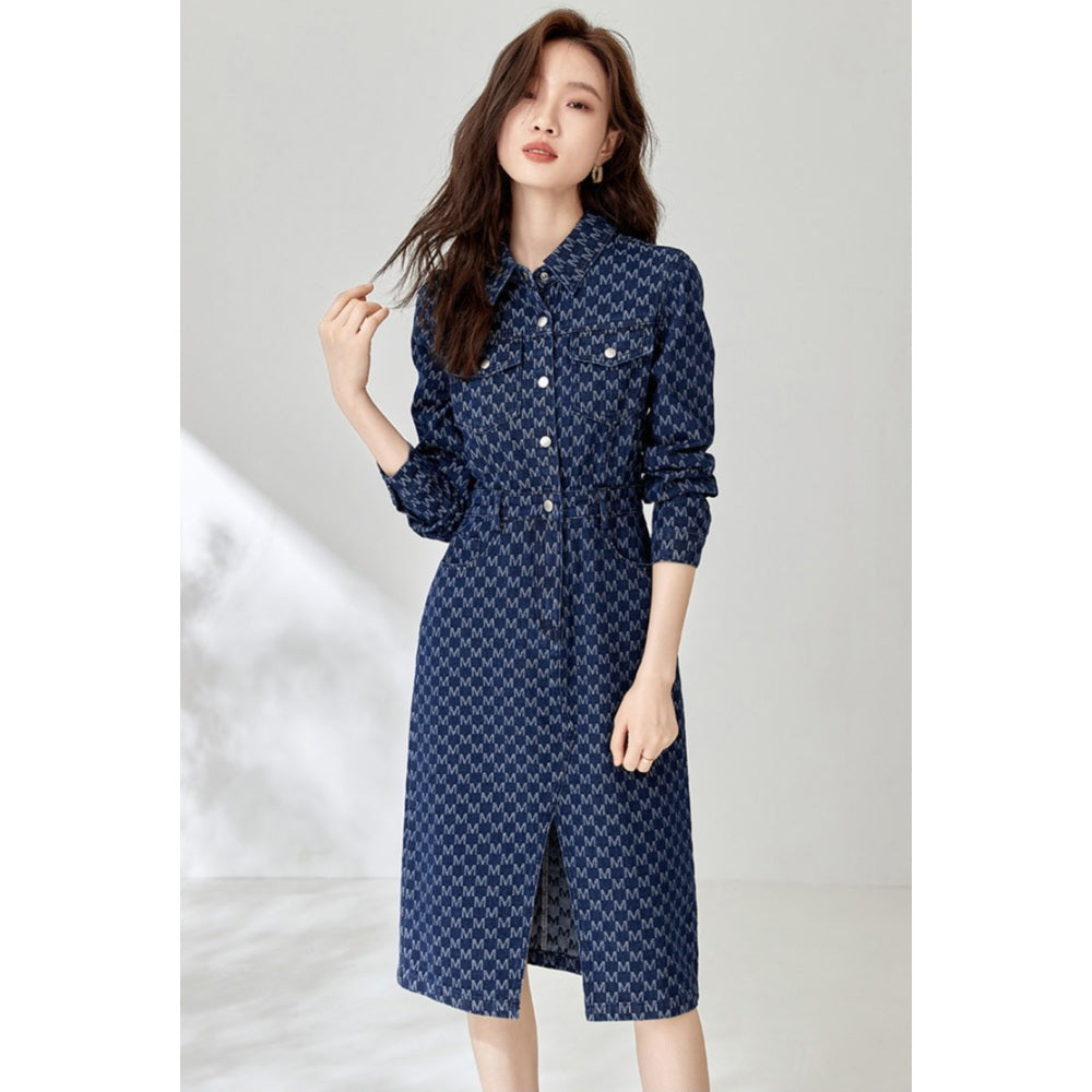 가을 신상 루즈핏 데님 복고풍 캐쥬얼 재킷 코디 원피스 청치마 BW3090608