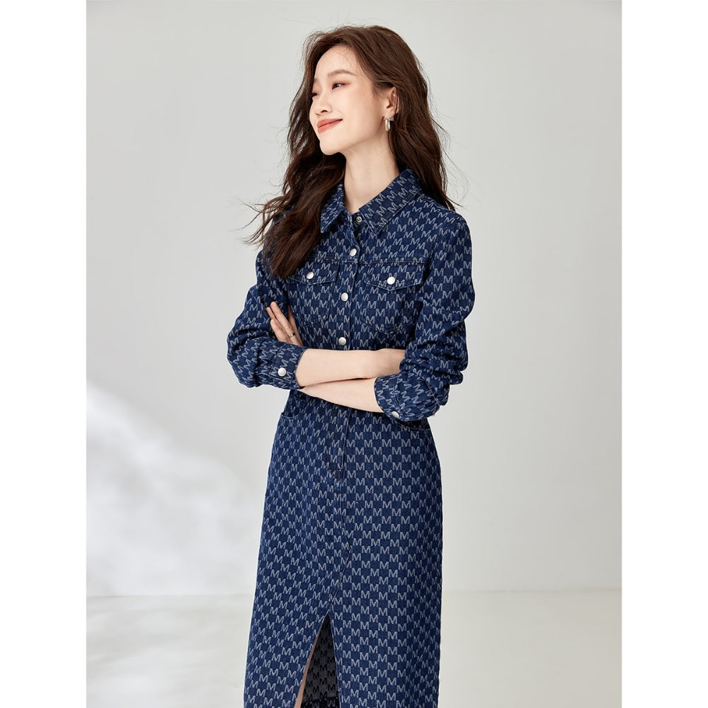 가을 신상 루즈핏 데님 복고풍 캐쥬얼 재킷 코디 원피스 청치마 BW3090608