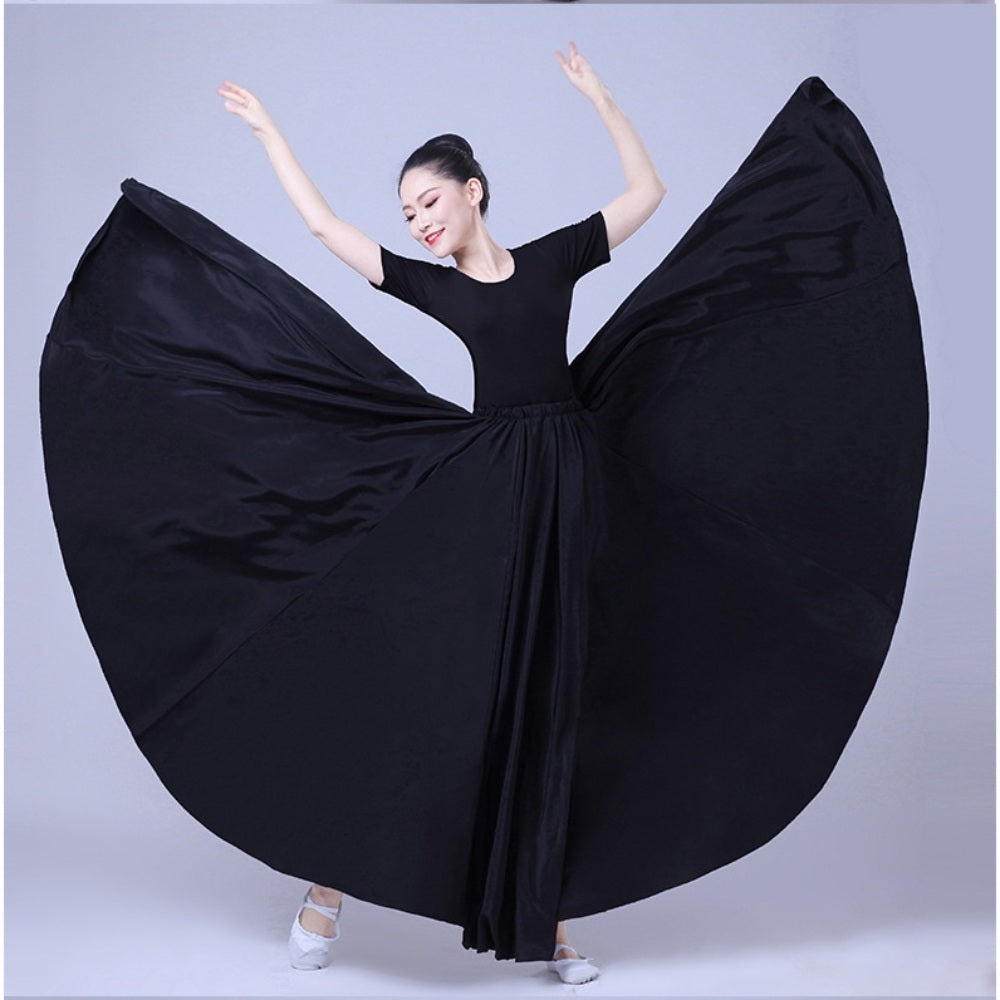 한국무용풀치마 쉬폰 무용의상 80~85cm720도 연습복 직템 BW3092407