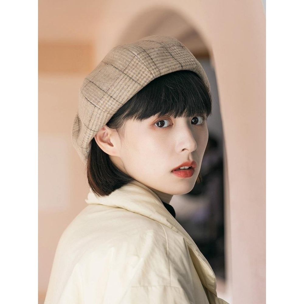 유럽 복고풍 화가모자 여성 울 모직 버킷햇 겨울 패션 직템 BW3100811