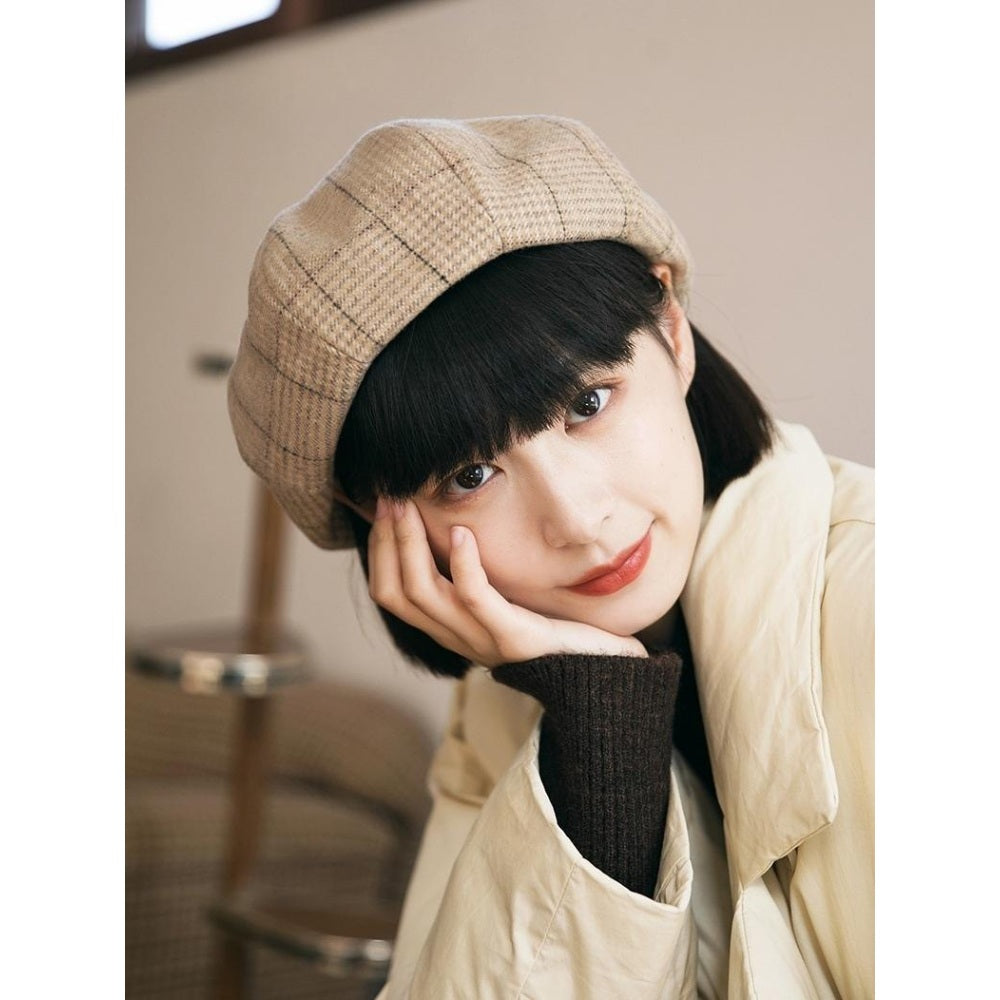 유럽 복고풍 화가모자 여성 울 모직 버킷햇 겨울 패션 직템 BW3100811