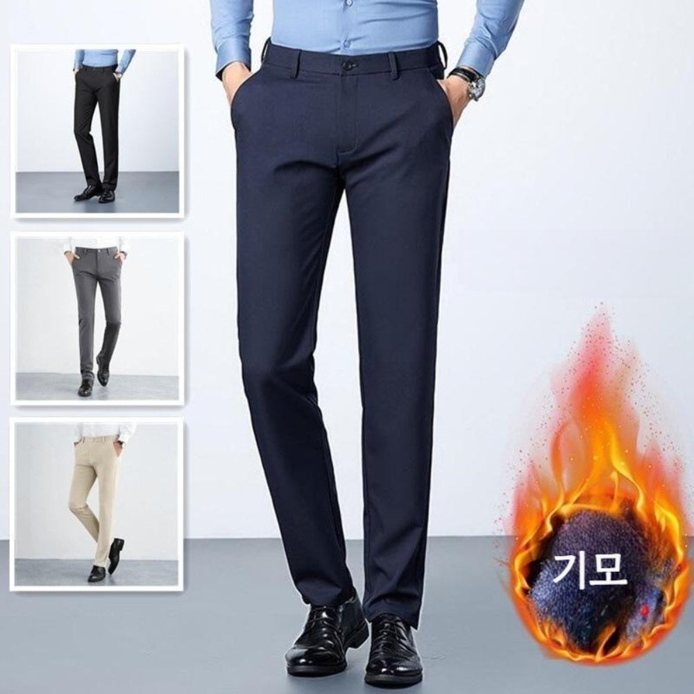 JIKTEM 스판 깔깔이 패딩 정장 겨울 팬츠 남성기모안감바지 BW3110619