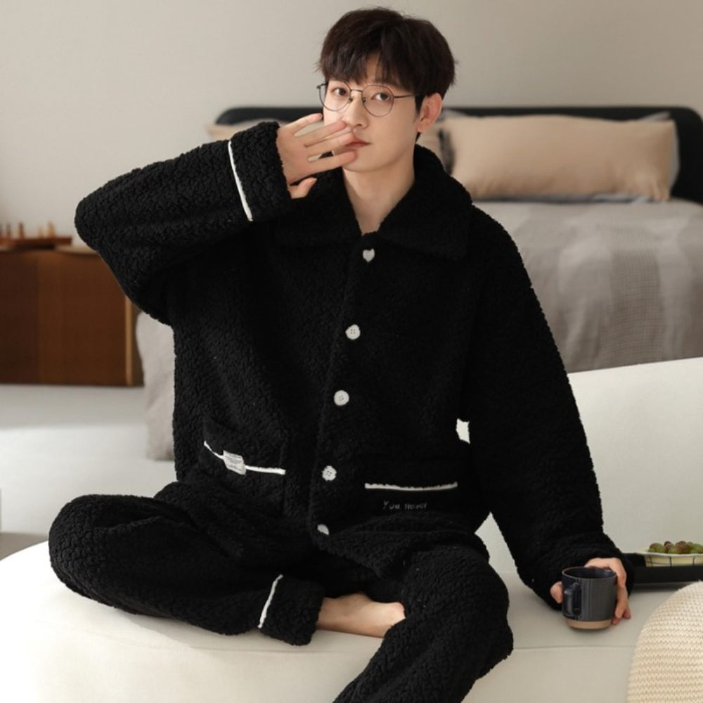 JIKTEM 홈웨어 파자마 발열 커플잠옷 극세사 겨울 BW3111311
