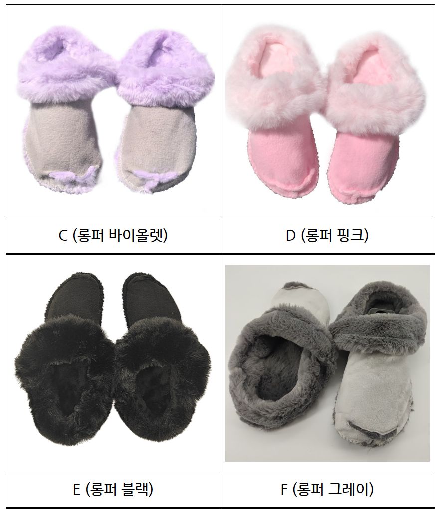 JIKTEM 호환용 기모안감 퍼 슬리퍼 방한 내피 털탈부착 C D E F