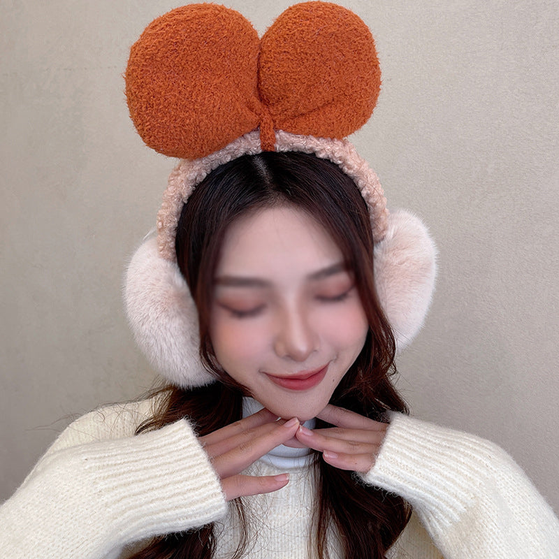 JIKTEM  1+1 빅리본 귀도리 휴대용 간편 머리띠귀마개 방한 Q3122207