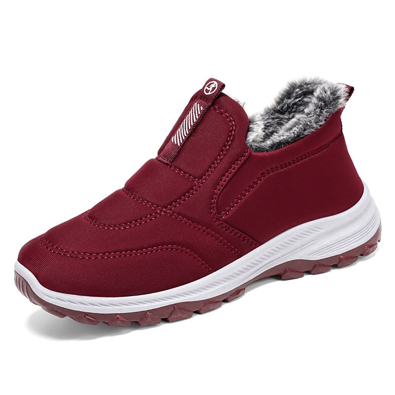 JIKTEM 패딩 엄마 신발 털안감 방한화 패딩슈즈 발편한 Q4010416
