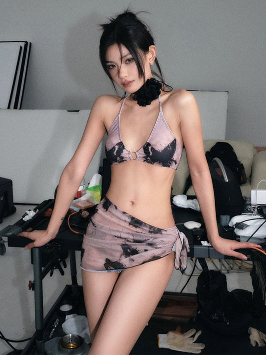 JIKTEM 수영복 휴양지 비치웨어 탑 섹시한 비키니 해변가 휴가 WD4011502
