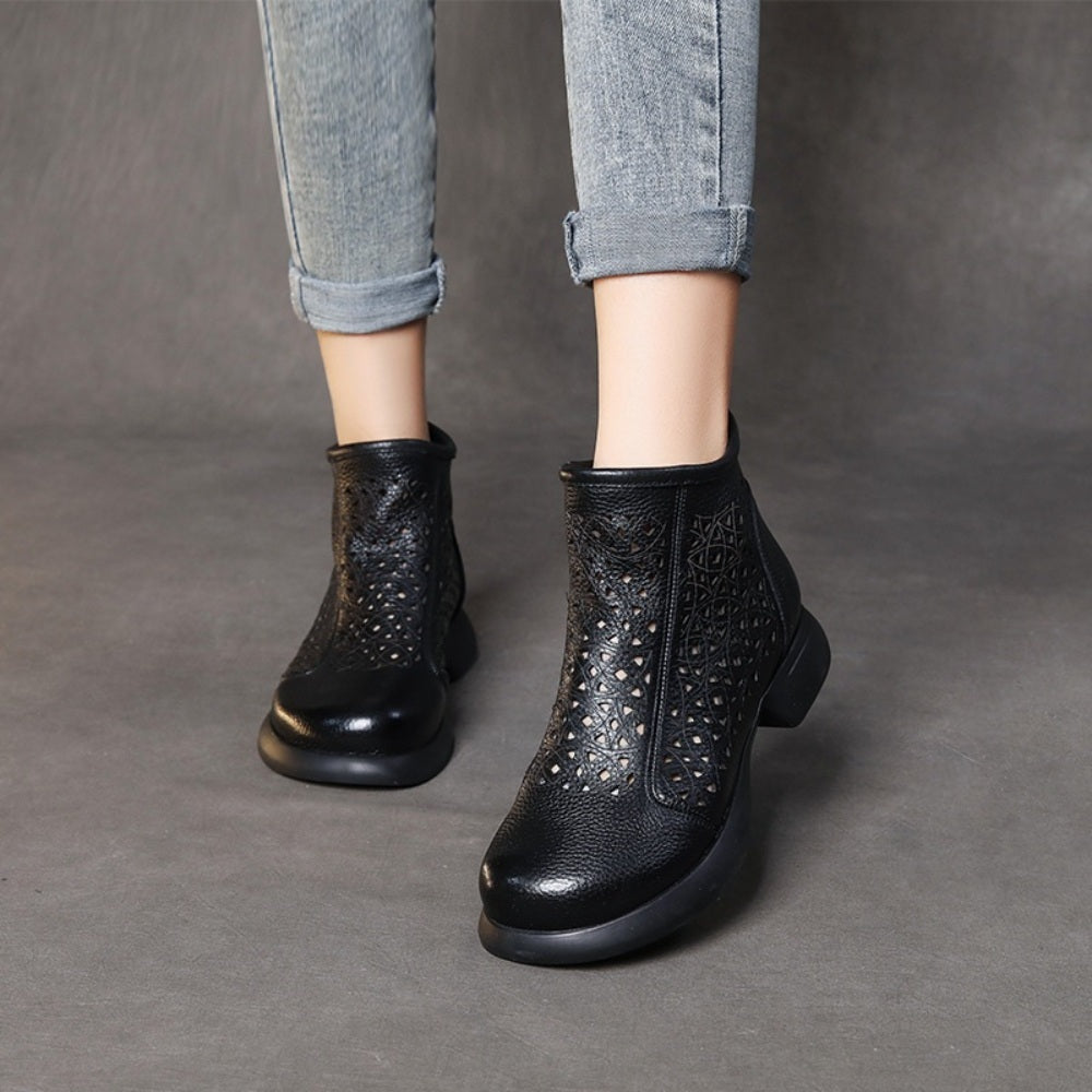 JIKTEM 말랑 로퍼 펑크 통기성 발편한 숏부츠 로우힐 뒷집업  BW4012223