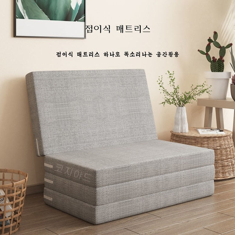 JIKTEM 두꺼운 4단 접이식 매트리스 J4020112