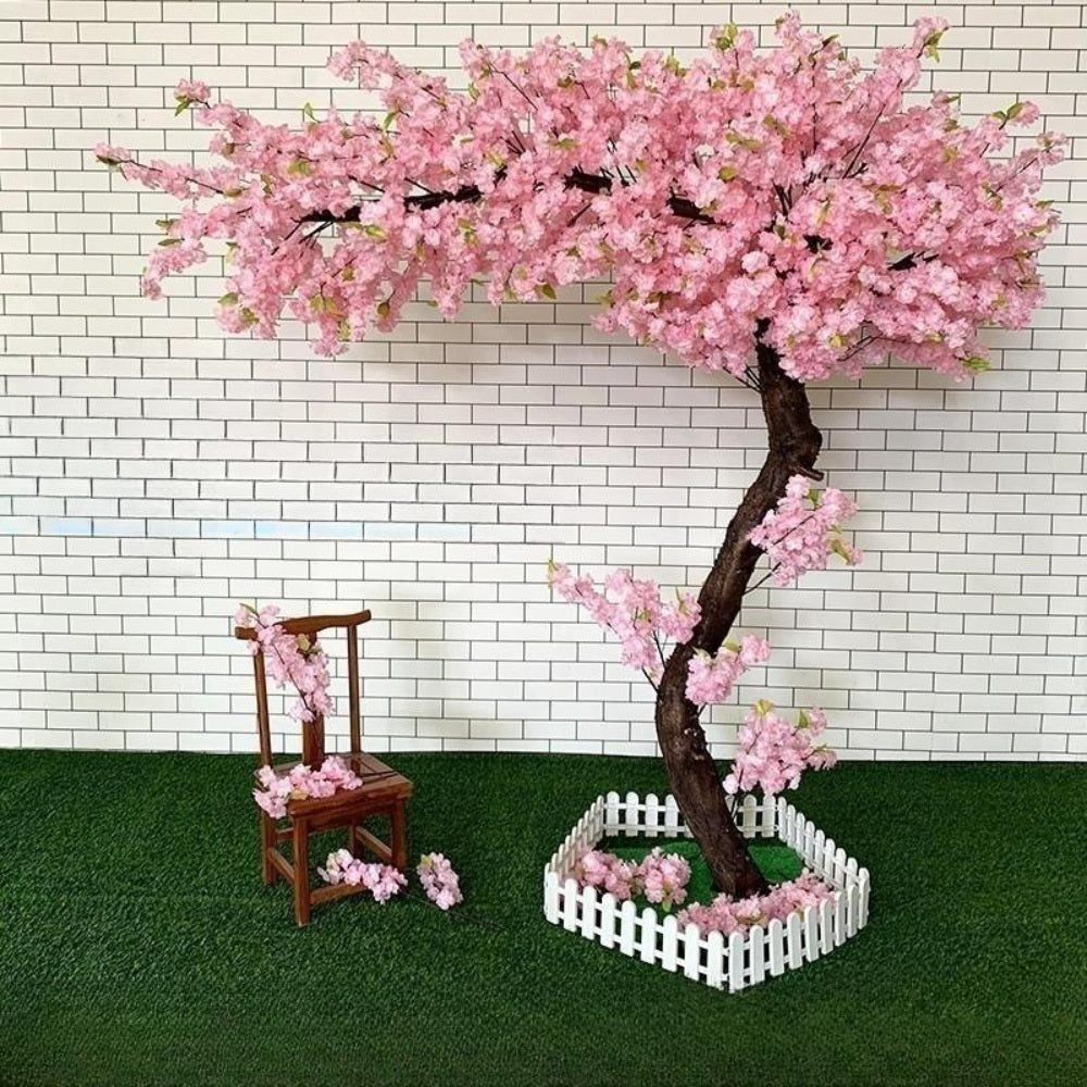 JIKTEM 인조벚꽃 조화 인조나무 대형 가짜나무 인조조경 인테리어 화분 M4020501