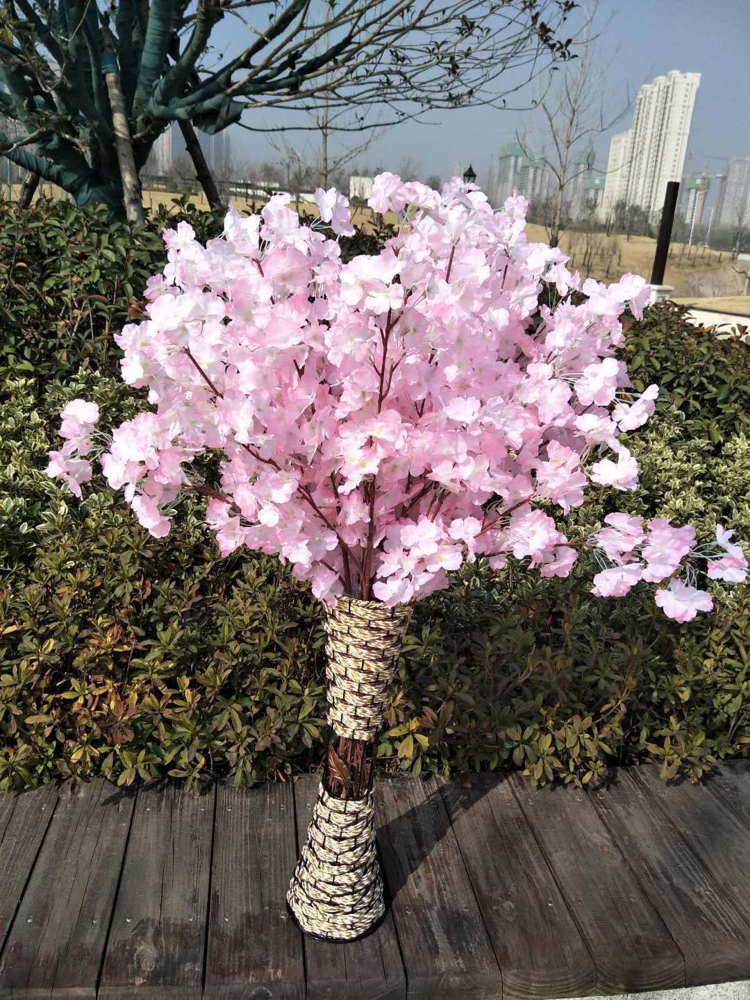 JIKTEM 인조벚꽃 인조나무 대형 벚꽃잎 인조조경 인테리어조화 인테리어 M4020506