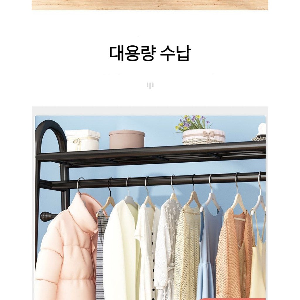 가정용 침실 발코니 수납행거 스탠드옷걸이 JIKTEM J4021907