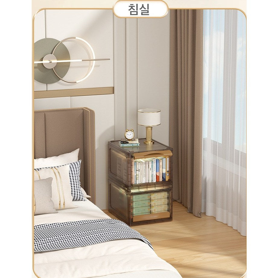 양문형 서랍장다용도  정리함 옷 장난감 책 가정용 접이식 수납함 JIKTEM J4021913