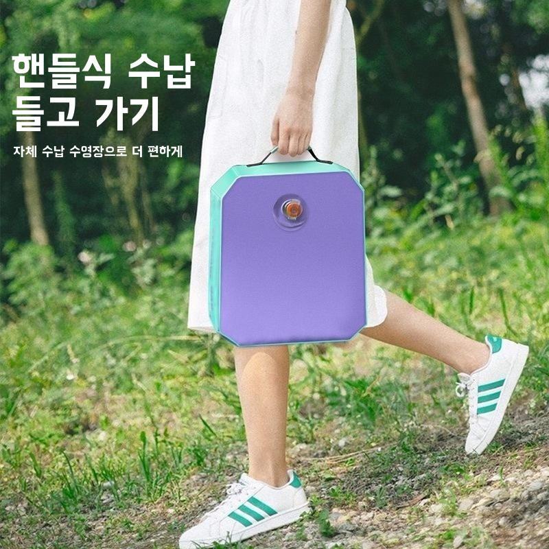 원터치 무선충전 에어 풀장 풀장물놀이 수영장 간이 야외 마당 물놀이 수영장 휴대용 접이식 수영장 JIKTEM J4022901