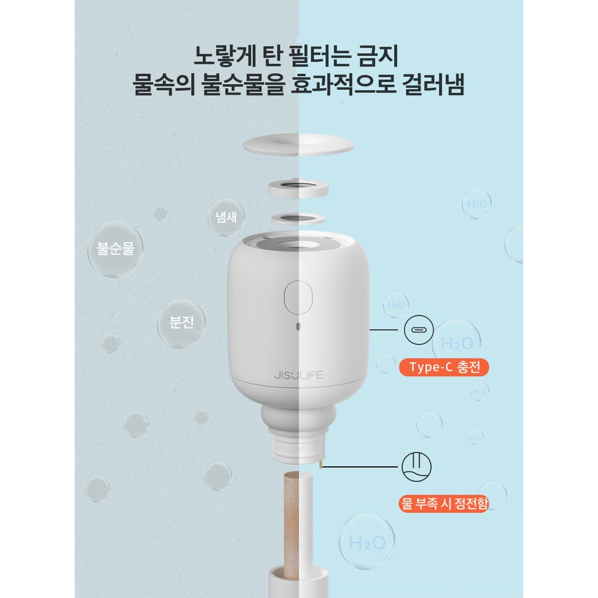 휴대용 무선가습기 스틱 미니 가습기 USB 차량 가습기 JIKTEM J4022909