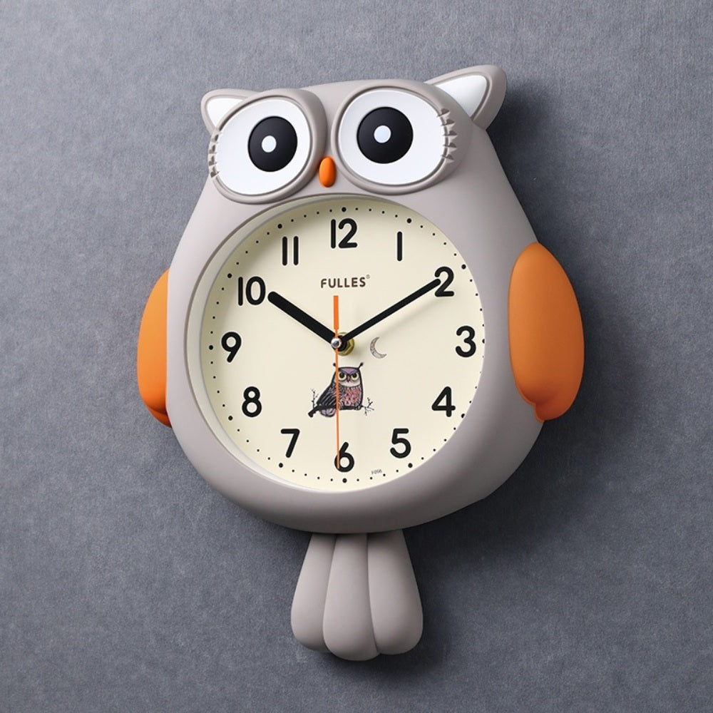 올빼미 큰숫자 무선 거실 디자인 추벽 부엉이 벽시계 JIKTEM BW4030714