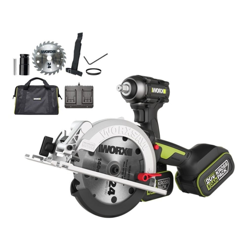 웍스 WU535 충전 원형톱 5인치 무선 전기톱 WORX JIKTEM WX4030707